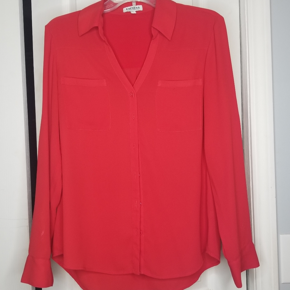 Long sleeve, button up shirt